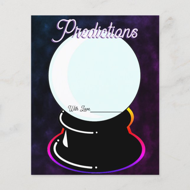 Jogo de Desenho de Predição de Bola Cristal (Frente)