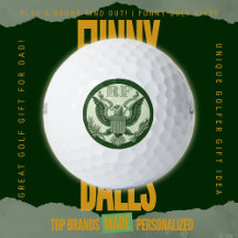 Jogo de Dinheiro de Golfe Iniciais do Pai Vintage