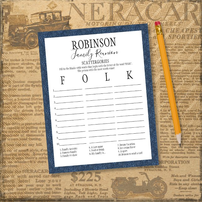 Jogo de dispersão de Reunião Familiar (Criador carregado)