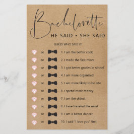 Jogo de Festa de solteira Duplo