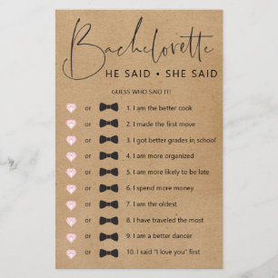 Jogo de Festa de solteira Duplo