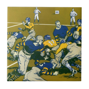 Jogo de Futebol Esportivo Vintage, Times Dourado v