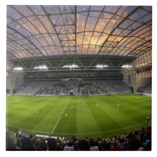 Jogo de futebol, Forsyth Barr Stadium, Dunedin (Frente)