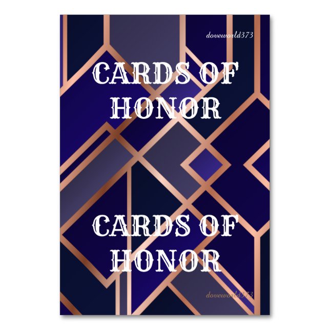 Jogo de Honra de Cartões (Frente)