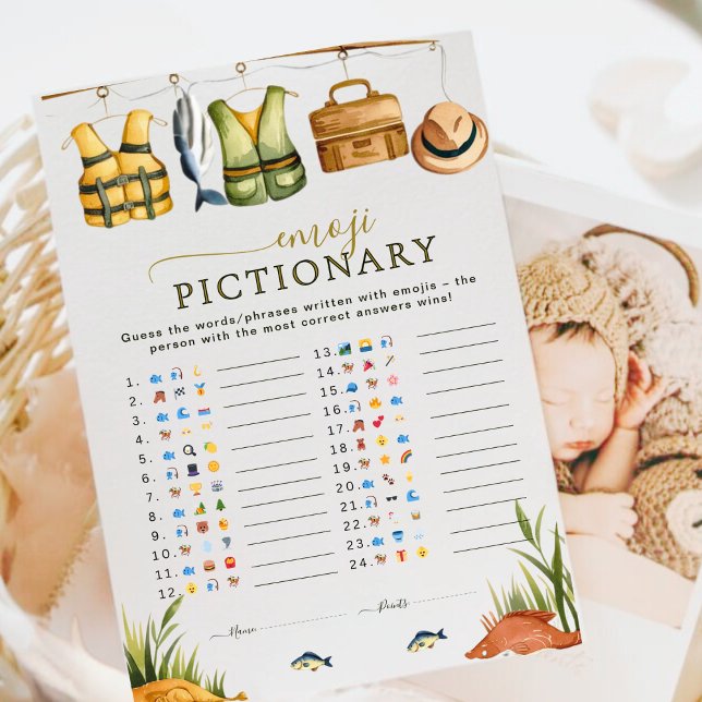 Jogo de Imagem Emoji, Chá de fraldas de Bebê de Pe (Criador carregado)