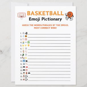 Jogo de Imagem Emoji de Basquete