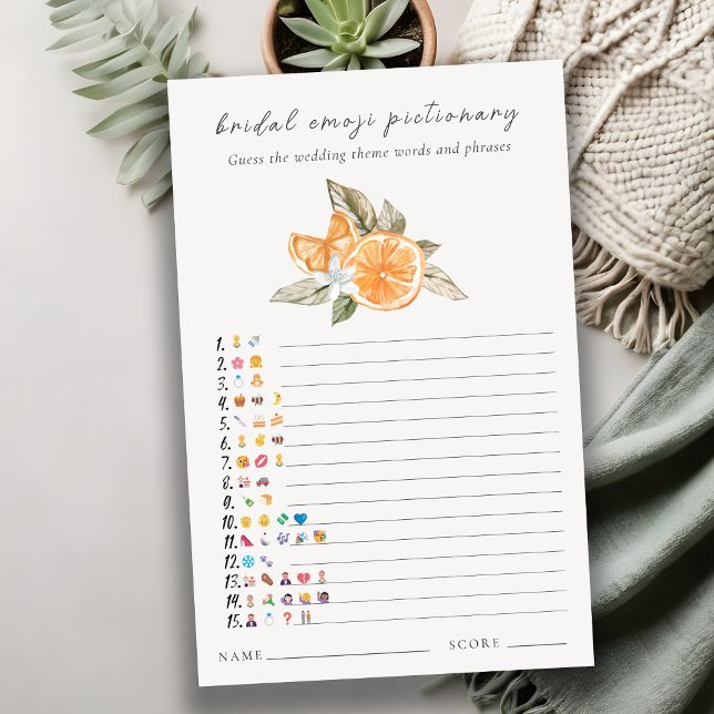 Jogo de Imagem Emoji do Chá de panela Orange Boho (Criador carregado)