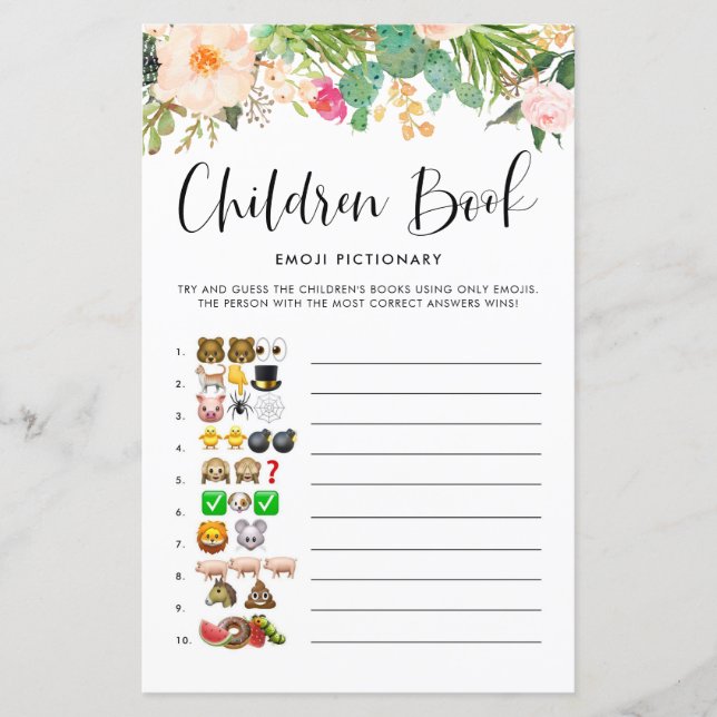 Jogo de Imagem Emoji para Crianças de Sucultos (Frente)