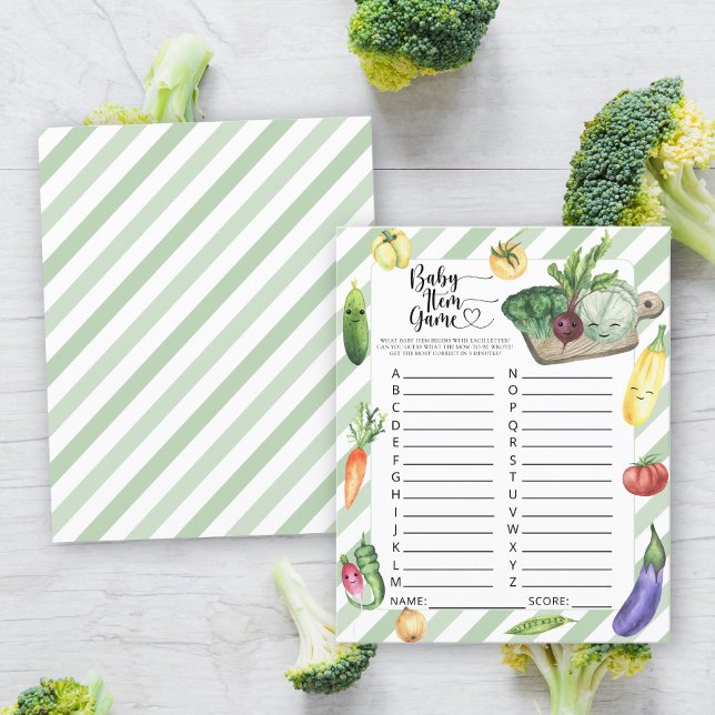 Jogo de Item Bebê. Jogo de Chá de fraldas Veggie (Criador carregado)