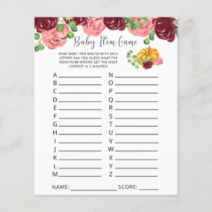 Jogo de Item de Bebê da Pumpkin. Jogo do chá de fr