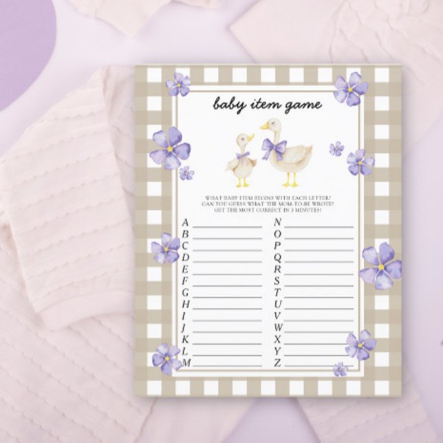 Jogo de Item do Bebê Ganso. Jogo de Chás de Bebê (Criador carregado)