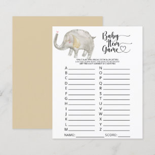 Jogo de Itens de Bebê Elefante. Jogo de Chás de Be