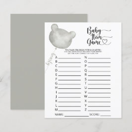 Jogo de Itens do Bebê Urso. Jogo de Chá de Bebê