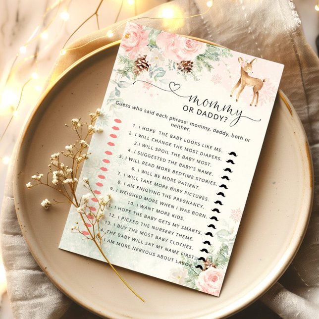 Jogo de Mamãe de inverno ou chá de fraldas de vead (Criador carregado)