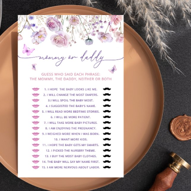 Jogo de Mamãe de jardim ou Chá de fraldas de borbo (Criador carregado)