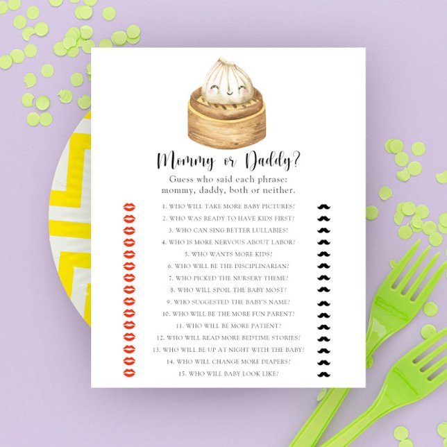 Jogo de Mamães ou chás de fraldas para bebês (Criador carregado)