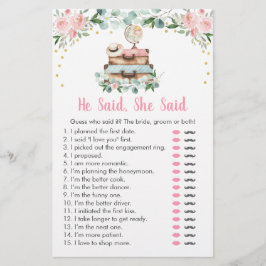 Jogo de Noiva de Viagem Floral Rosa Ele Disse Ela 