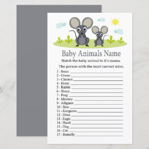 Jogo de Nome de Animais de Rato
