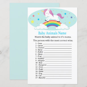 Jogo de Nome de Bebês do Unicorn