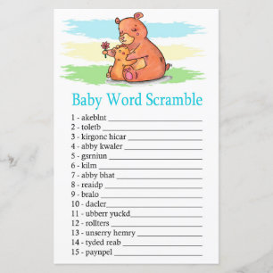 Jogo de palavras Bear Baby