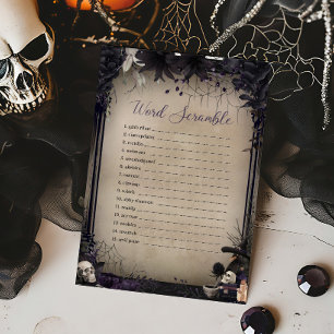 Jogo de Palavras do Halloween de Witchy Gothic