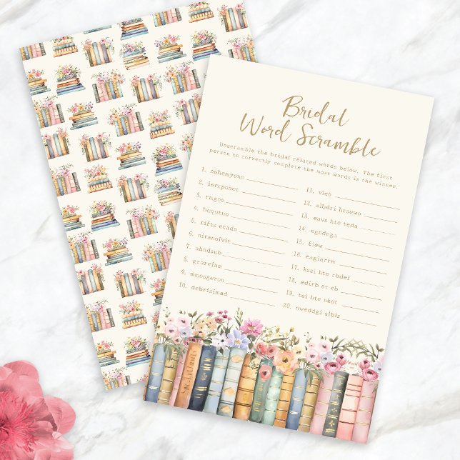 Jogo de Palavras embaralhadas para Noivas (Word Scramble Bridal Game
)