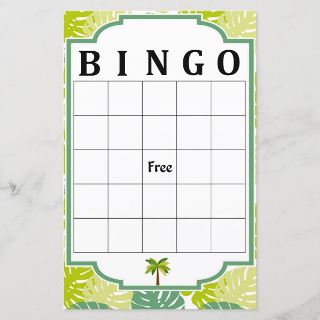 Jogo de Palm Bingo (Frente)