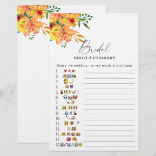 Jogo de picário com chá de panela floral de verão