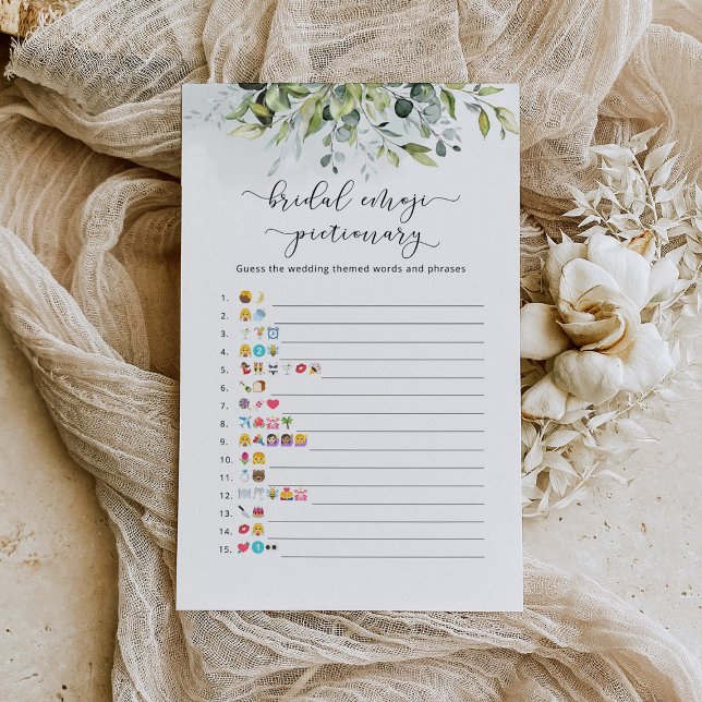 Jogo de picário Eucalyptus chá de panela emoji (Criador carregado)