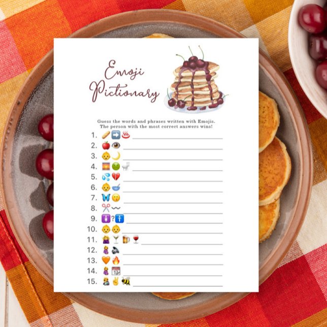 Jogo de Pictionary com emojis para chá de bebê de  (Criador carregado)