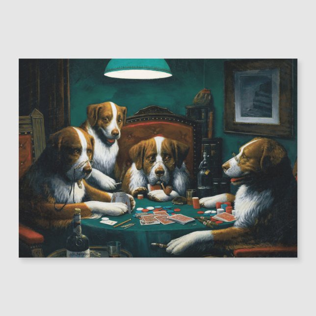 Jogo de Poker de Cães (Frente)