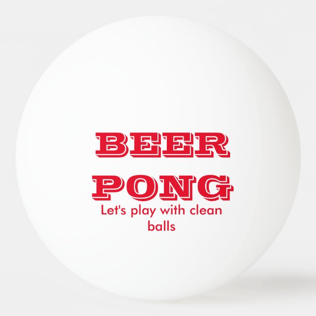 Jogo de Pong da cerveja com bolas limpas (Frente)