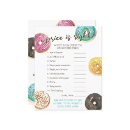 Jogo de Preço do Chá de fraldas da Rosquinha de Aq