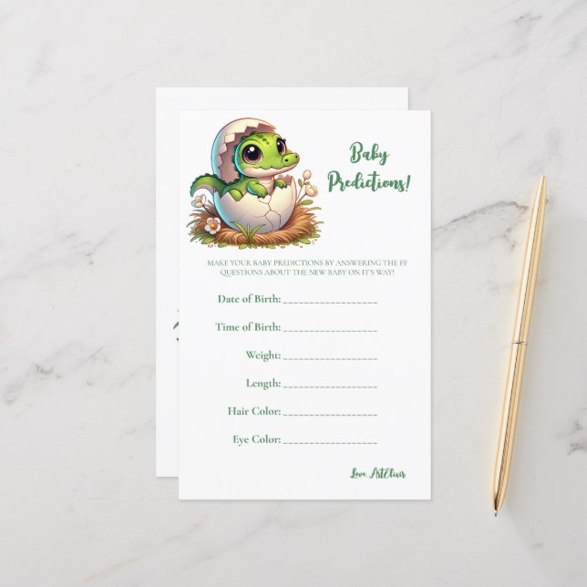 Jogo de Predição do Alligador Kawaii Cute (Frente/Verso In Situ)