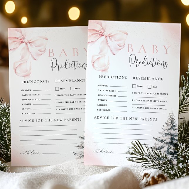 Jogo de Previsão e Conselho para Chás de Bebê com  (Criador carregado)