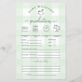 Jogo de Previsões de Bebê de Cavalo Rocking em Gin