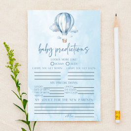 Jogo de previsões de Chás de fraldas de balão de a