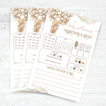 Jogo de Previsões do Chá de fraldas dos Balões do 