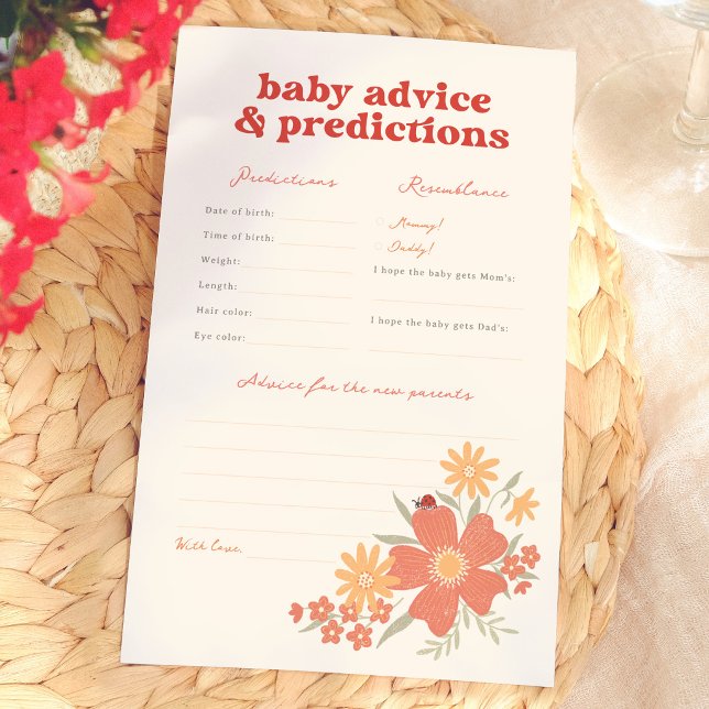 Jogo de Previsões e Conselhos para Baby Shower Lov (Criador carregado)