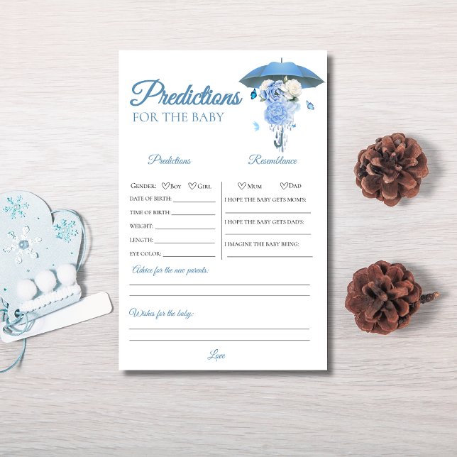 Jogo de Previsões para Chá de Bebê Chuvas de Abril (Criador carregado)