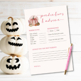 Jogo de Previsões para Chá de Bebê da Menina Peque