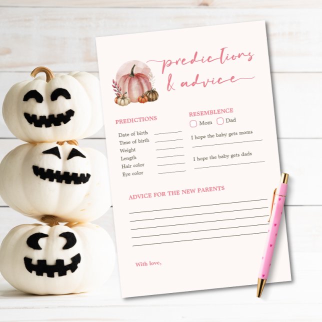 Jogo de Previsões para Chá de Bebê da Menina Peque (Criador carregado)