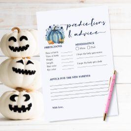 Jogo de Previsões para Chá de Bebê do Pequeno Meni