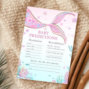Jogo de Previsões para Chás de Bebê com Tema de Se