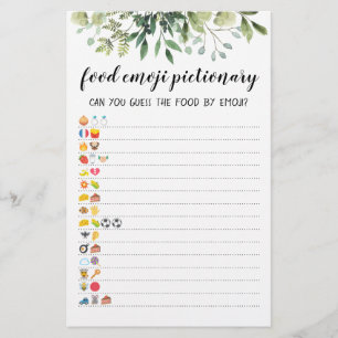 Jogo de Quiz de Pictionary de Emoji de Comida com