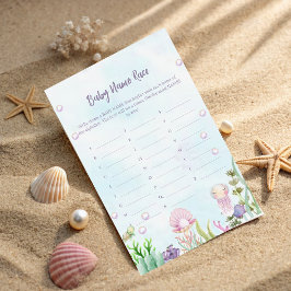 Jogo de Raça de Nomes de Pérolas do Oceano