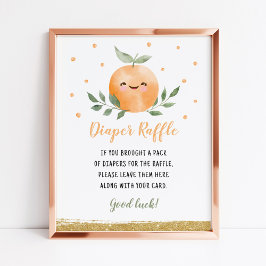 Jogo de Raffle com Fralda Laranja Pequena