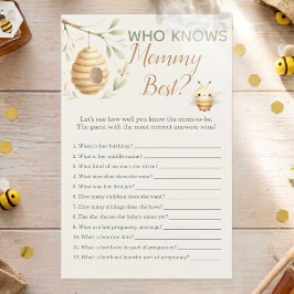 Jogo de Revelação do Sexo do Bebê Abelha Quem Sabe