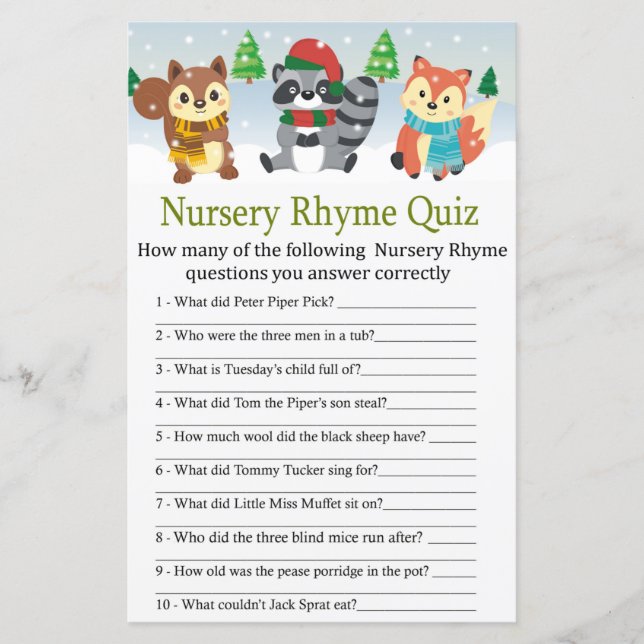 jogo de Rhyme Rhyme Quiz (Frente)