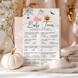 Jogo de trivialidades de bebês rosa-do-céu